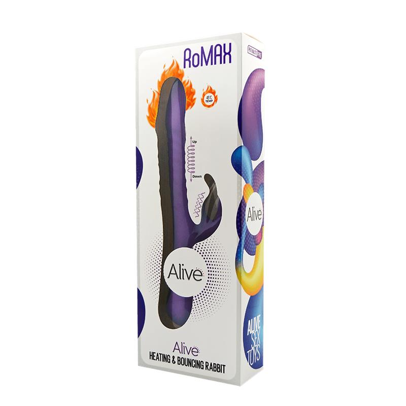 Vibrador con Efecto Calor Romax Purpura