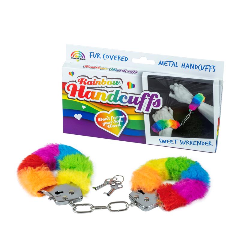 Esposas de Metal con Pelo LGBT