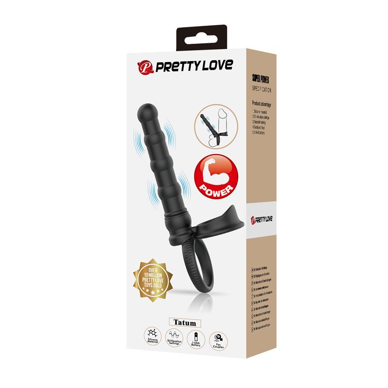 Tatum Plug Anal con Anillo para el Pene con Vibracion