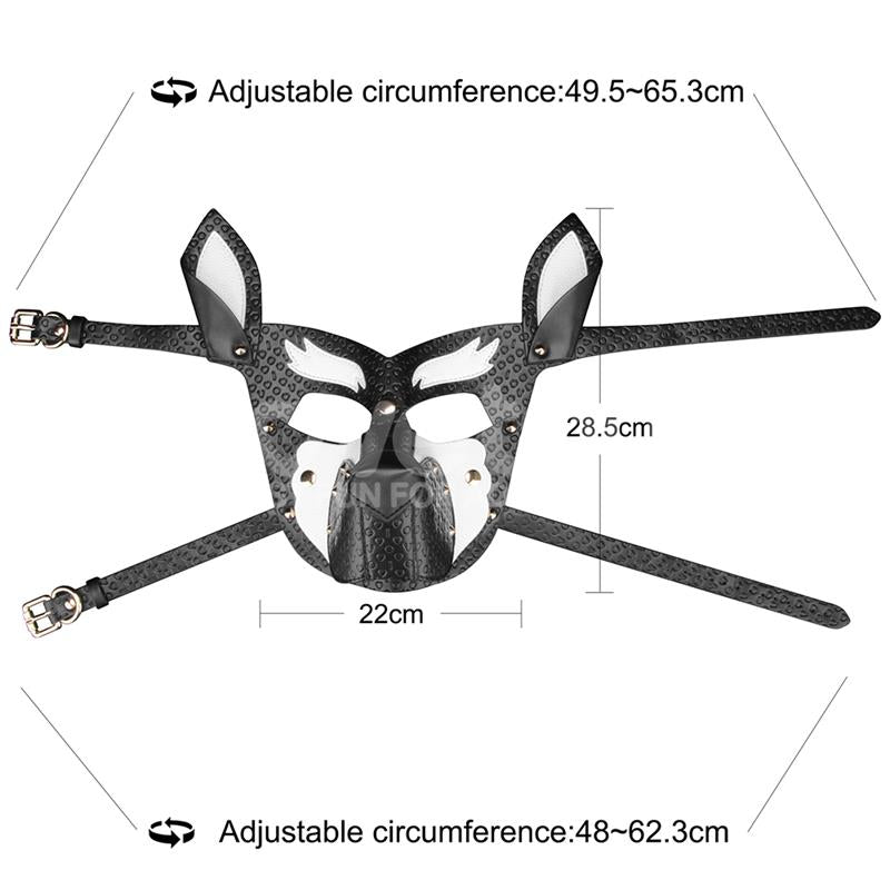 Mascara Cachorro Rebellion Reign Howl Blanco