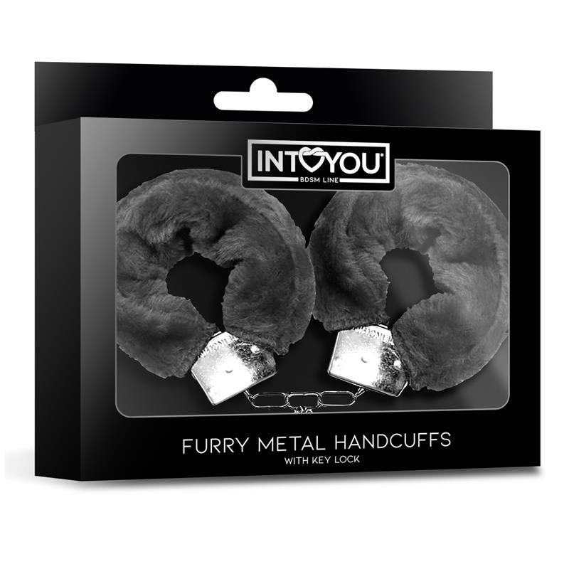 Esposas de Metal para Munecas con Pelo Negro