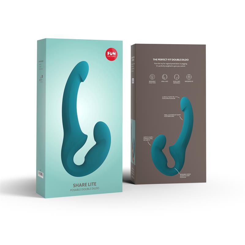 Share Lite Dildo Doble Deep Sea Blue