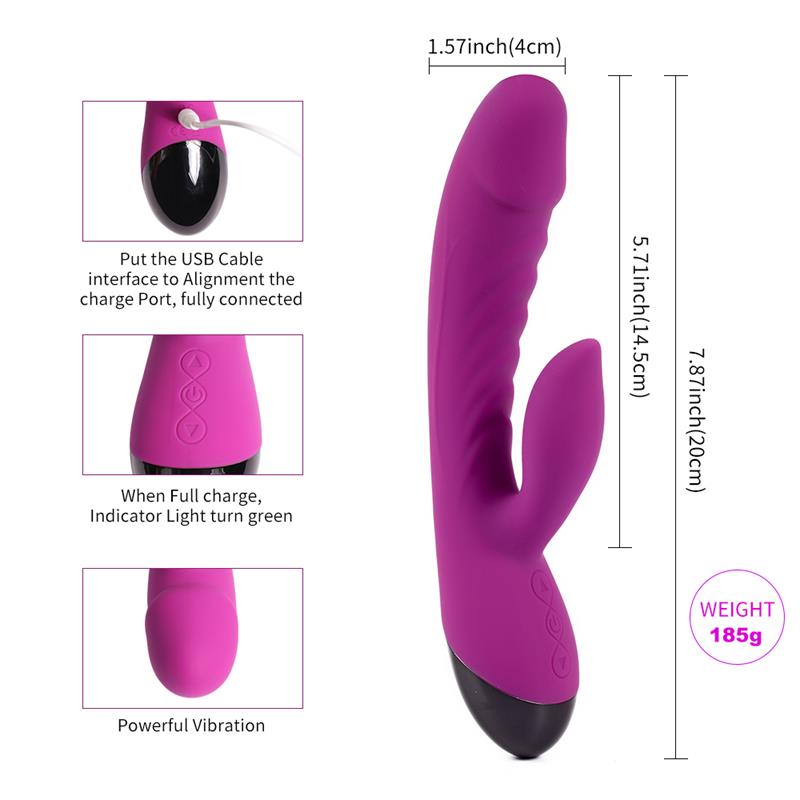 Vibrador Silicona USB Yan 20 cm