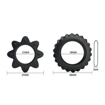 Flowering Set de 2 Anillos para el Pene