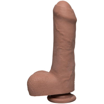 Dildo Dual Density Uncut D con Testiculos 7 Ultraskyn Caramel