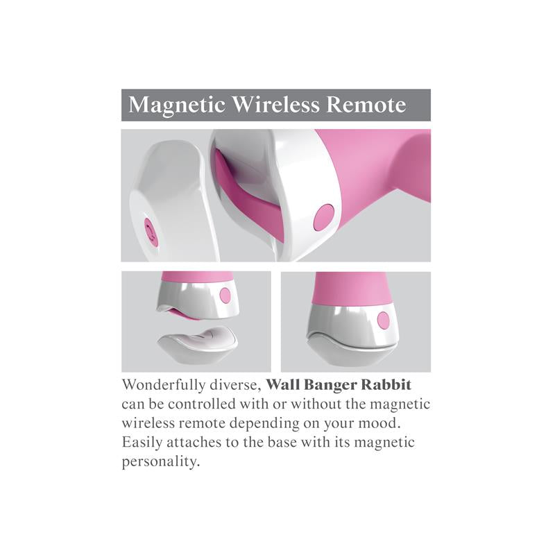 Vibrador E6 Wall Banger Rabbit Rosa