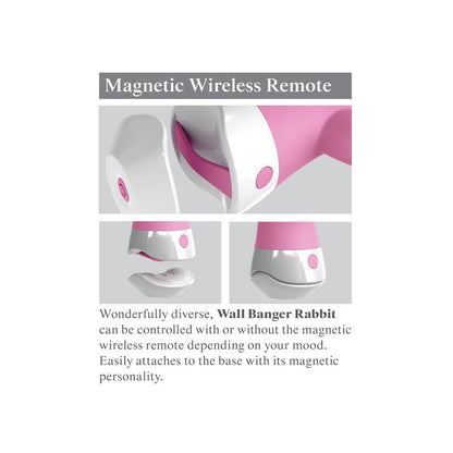 Vibrador E6 Wall Banger Rabbit Rosa