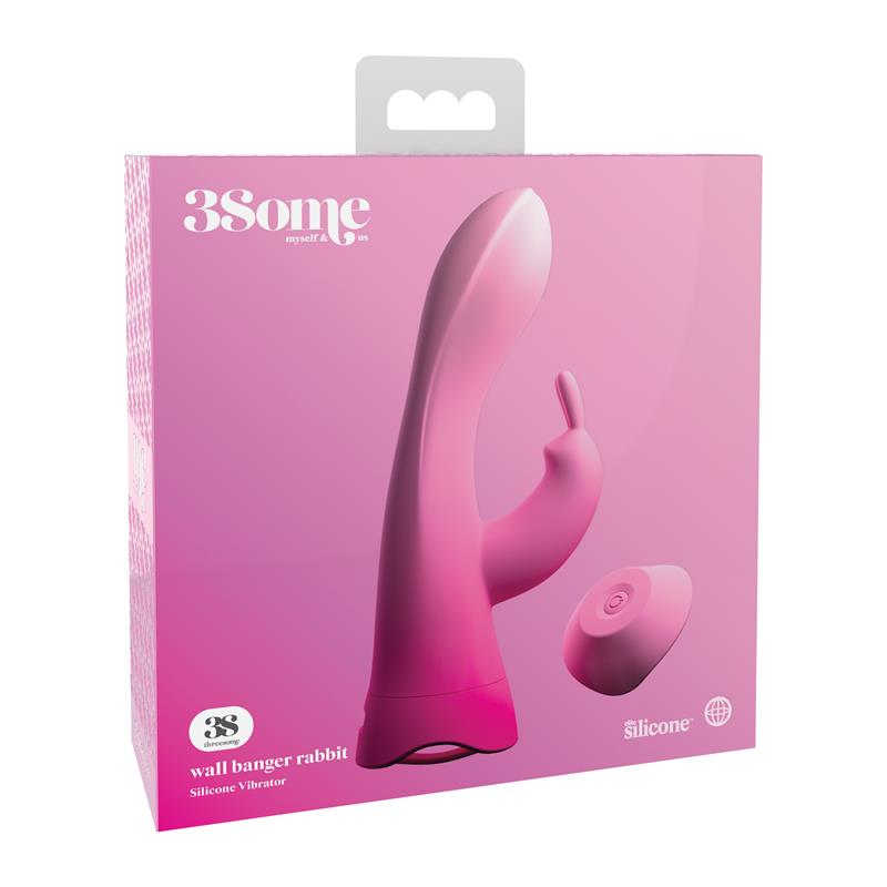 Vibrador E6 Wall Banger Rabbit Rosa