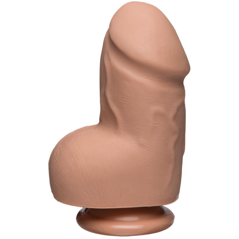 Dildo Dual Density Fat D con Testiculos 6 Ultraskyn Vainilla