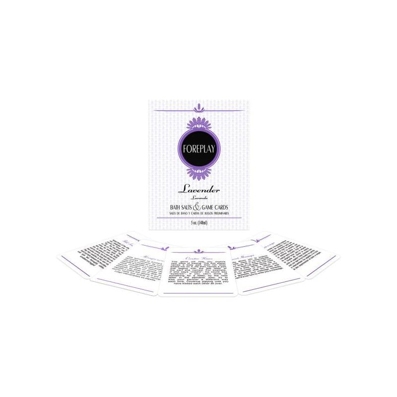 Sales de Bano y Cartas Impermeables Foreplay Bath Set EN ES