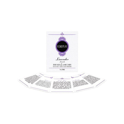 Sales de Bano y Cartas Impermeables Foreplay Bath Set EN ES