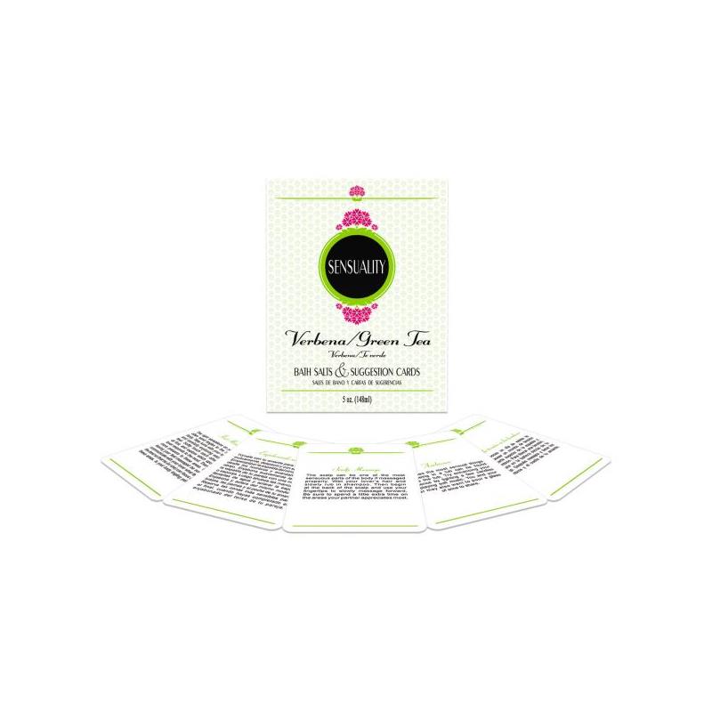 Sales de Bano y Cartas Impermeables Sensuality Bath Set EN ES