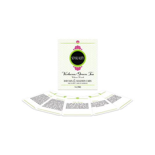 Sales de Bano y Cartas Impermeables Sensuality Bath Set EN ES