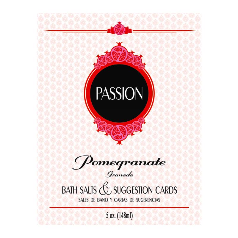 Sales de Bano y Cartas Impermeables Passion Bath Set EN ES