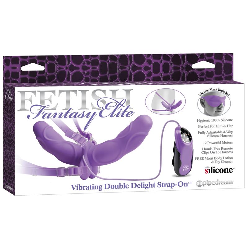 Fetish Fantasy Elite Arnes de Doble Deleite Vibrador Purpura