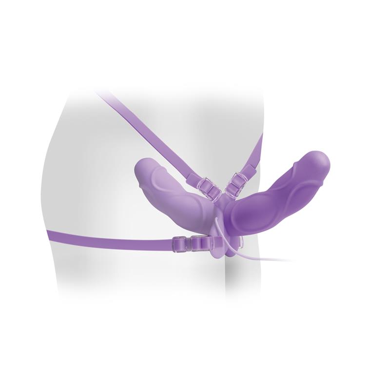 Fetish Fantasy Elite Arnes de Doble Deleite Vibrador Purpura