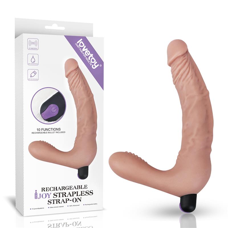 Doble Dildo Strapless Silicona USB