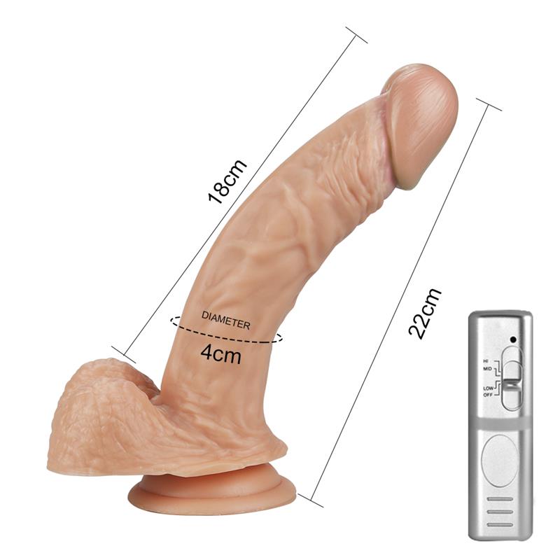 Dildo Real Extreme con Vibracion 85 Natural