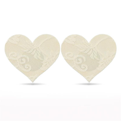 Pack Pezoneras Flor y Corazon Beige