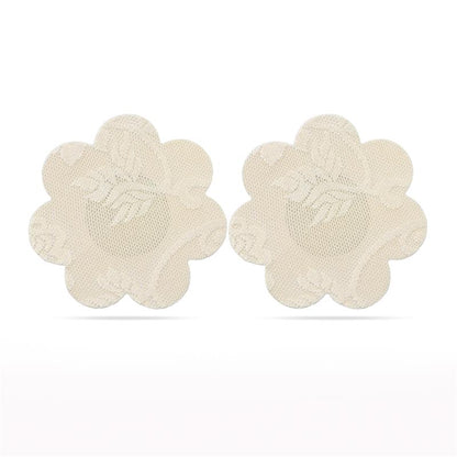 Pack Pezoneras Flor y Corazon Beige