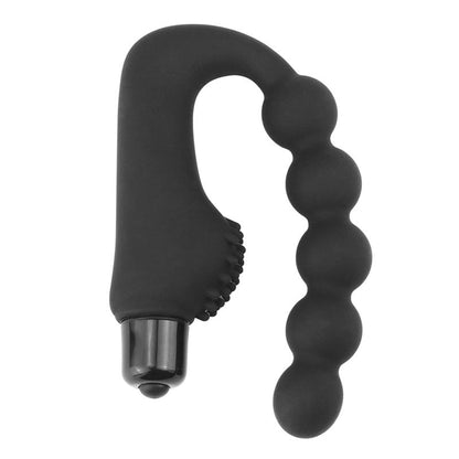 Cadena Anal Power Beads con Vibracion Negro