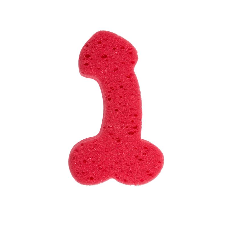Esponja de Bano Forma de Pene Color Aleatorio 1 Unidad