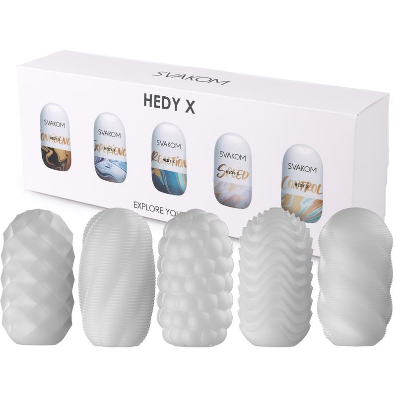 Hedy X Mix Textures Huevo Masturbador Pack de 5