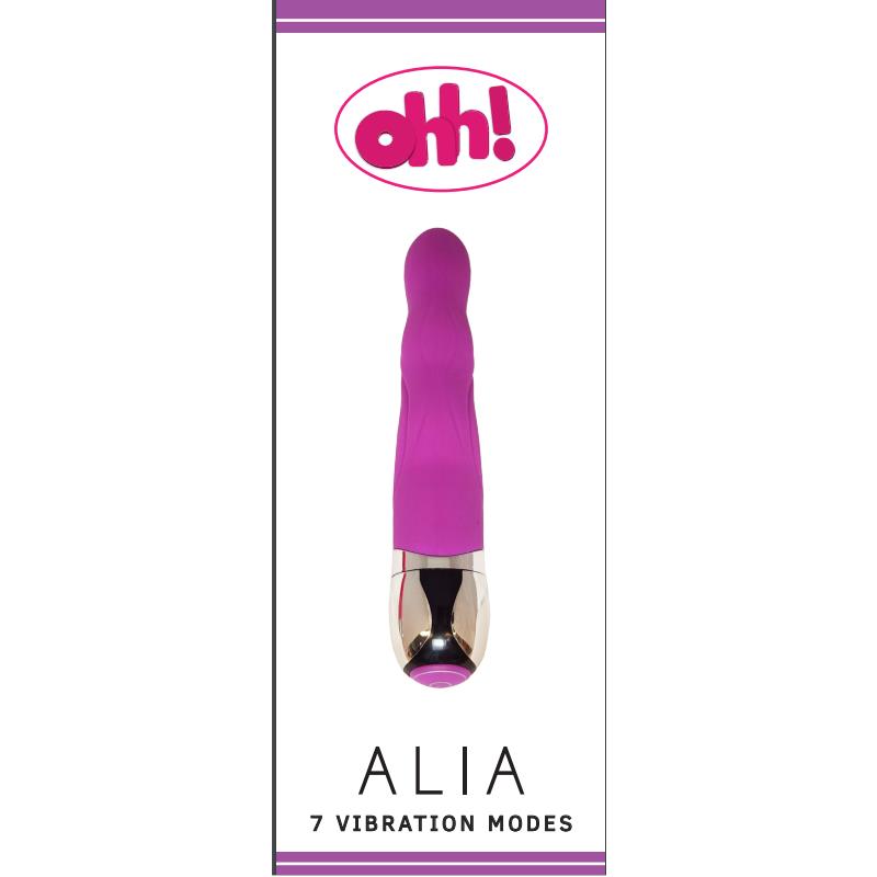 Vibrador Alia Purpura Silicona 175 x 32 cm