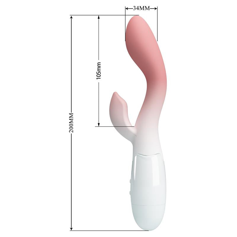 Brighty Vibrador Blanco y Rosa