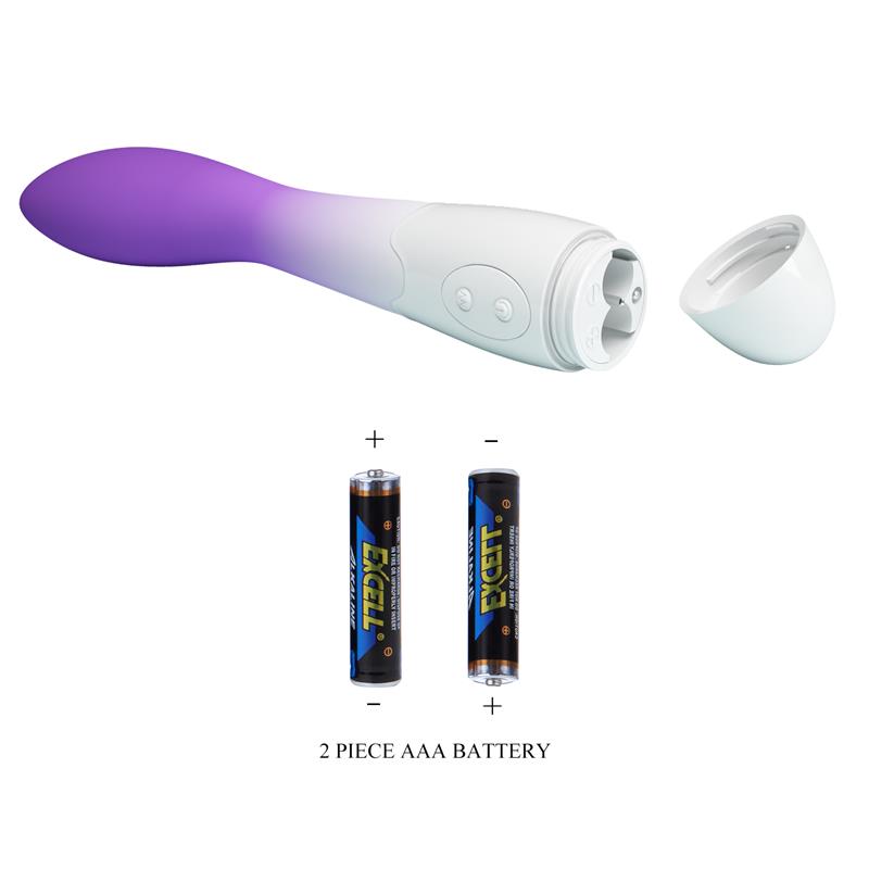 Bishop Vibrador Blanco y Purpura