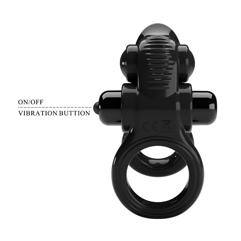 Passionate Anillo Doble para el Pene con Vibracion