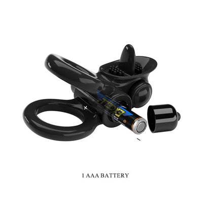 Passionate Anillo Doble para el Pene con Vibracion