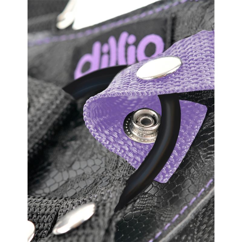 Arnes con Dildo de 19 cm Color Purpura