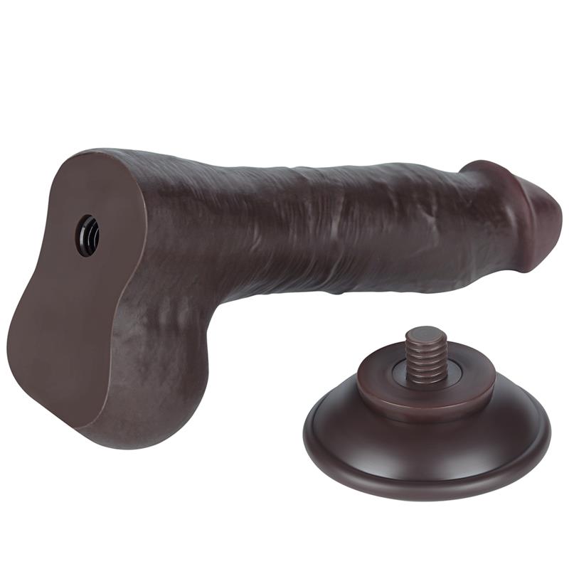 Dildo Dual Layer Piel Deslizante Retractil 8