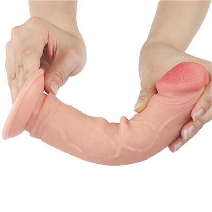 Dildo Dual Layer Piel Deslizante Retractil 8