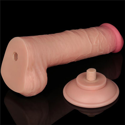 Dildo Dual Layer Piel Deslizante Retractil 8