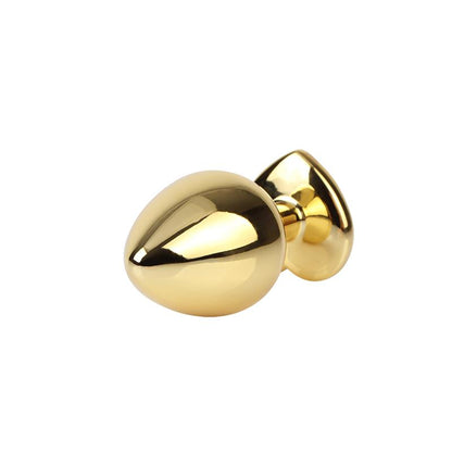 Plug Anal Dorado con Joya Talla M