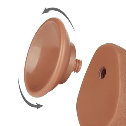 Dildo con Piel Retractil 75 Bronceado
