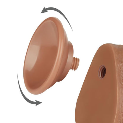 Dildo con Piel Retractil 85 Bronceado