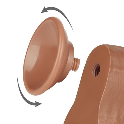 Dildo con Piel Retractil 85 Bronceado