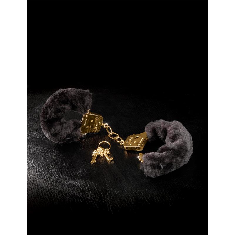 Fetish Fantasy Gold Esposas con Pelo Furry Deluxe Dorado