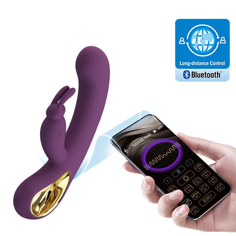 Liam Vibrador Punto G Silicona con APP Morado