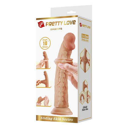 Sharife Dildo con Piel Deslizante Retractil 25 cm