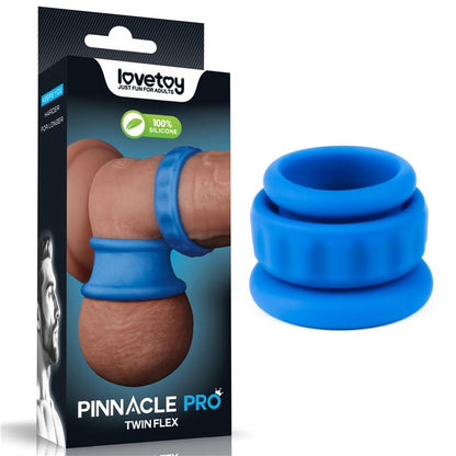 Pinnacle Pro Twin Flex Stretcher Anillo Doble para el Pene