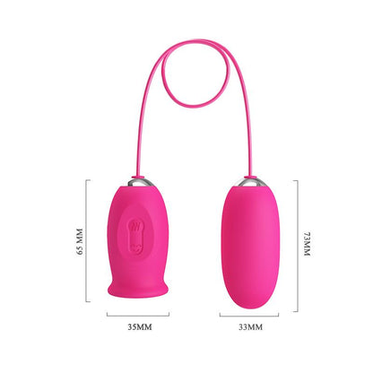 Daisy Huevo Vibrador y Lengua Estimuladora Rosa