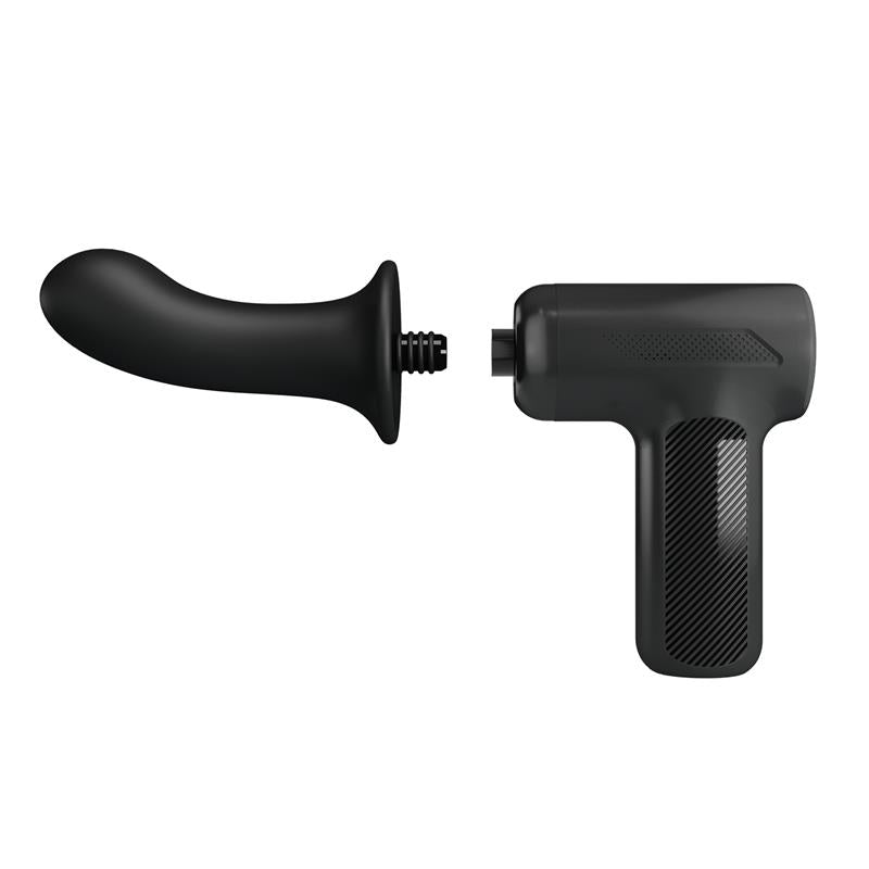 Dj Doctor Pistola de Masaje Dildo Funcion Empuje Negro