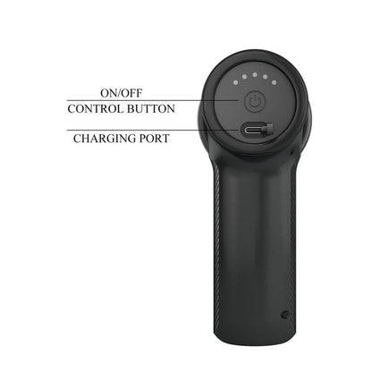 Dj Doctor Pistola de Masaje Dildo Funcion Empuje Negro