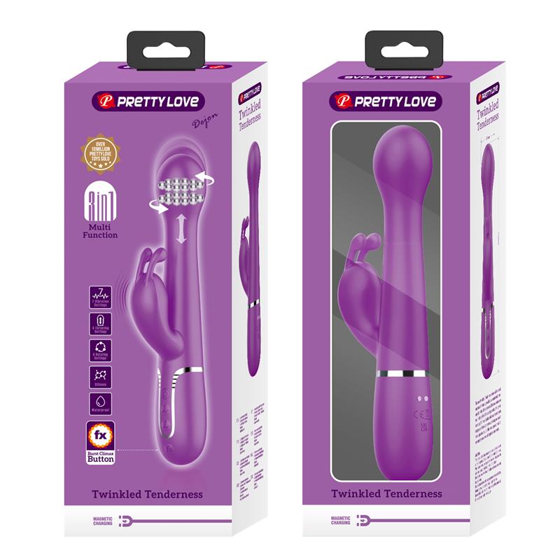 Dejon Vibrador con Thrusting y Rotacion Twinkled