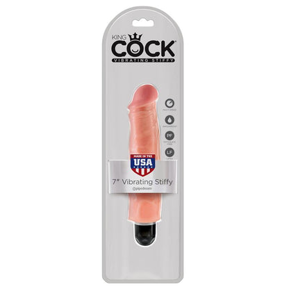 King Cock Vibrador Stiffy de 7 Color Natural
