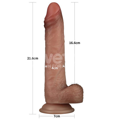 Sliding Pro Dildo Piel Deslizante Retractil Dual Layer 85